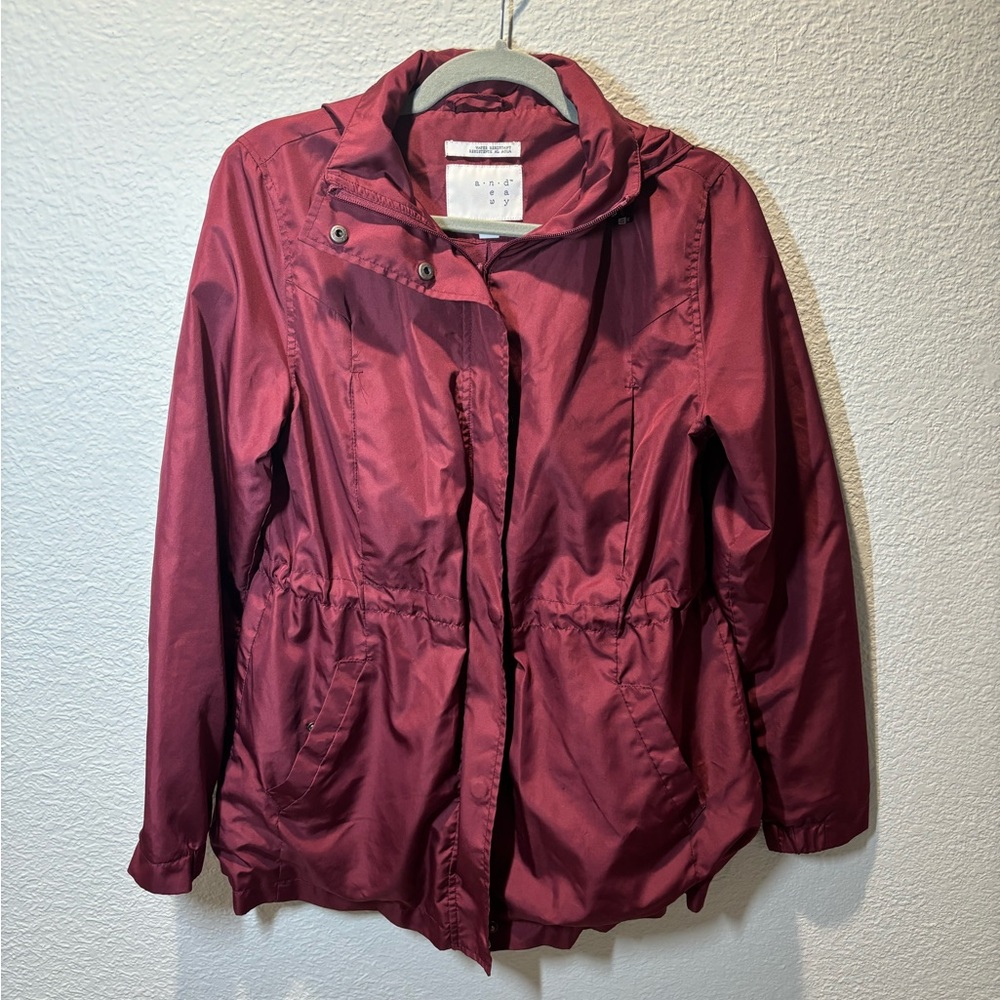 Maroon Rain Coat